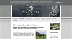 Desktop Screenshot of fossumgard.no